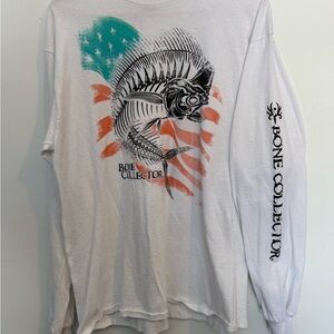 Delta Pro Weight long-sleeve "Bone Collector" graphic men's shirt Size L NWOT